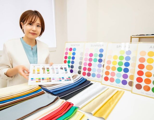 パーソナルカラー診断に同行